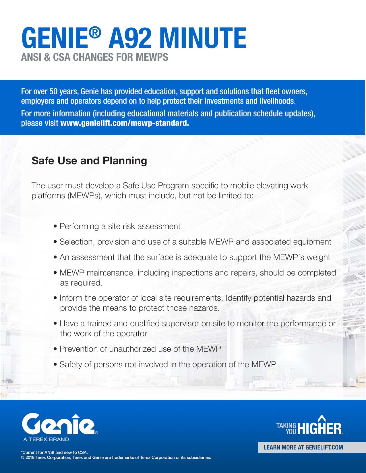 COPY IMAGE - A92 Minute - Safe Use Planning A92 Minute - Safe Use Planning
